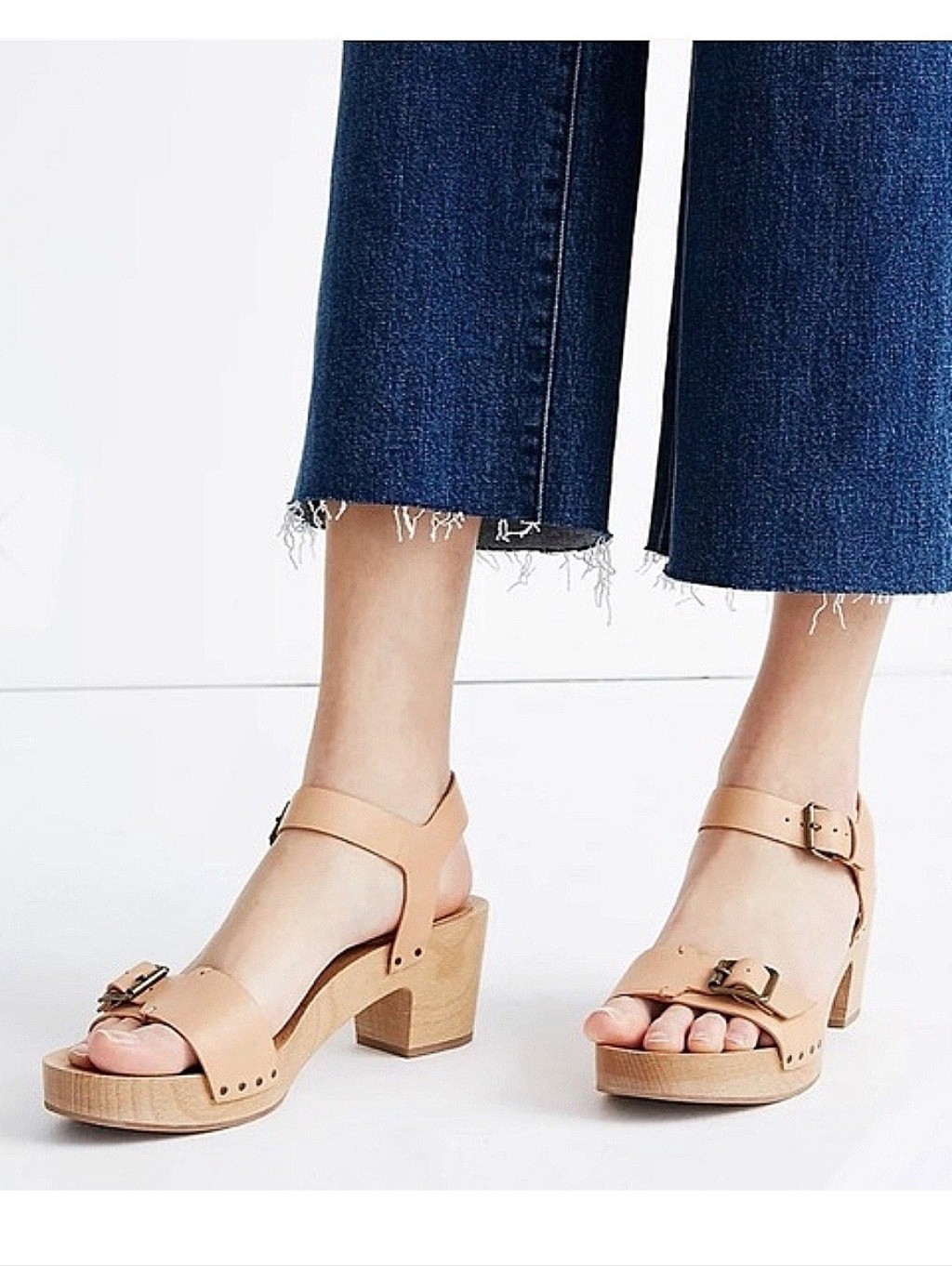 Madewell Akiva Buckle Clogs Us 10 Ankle Strap Sandals